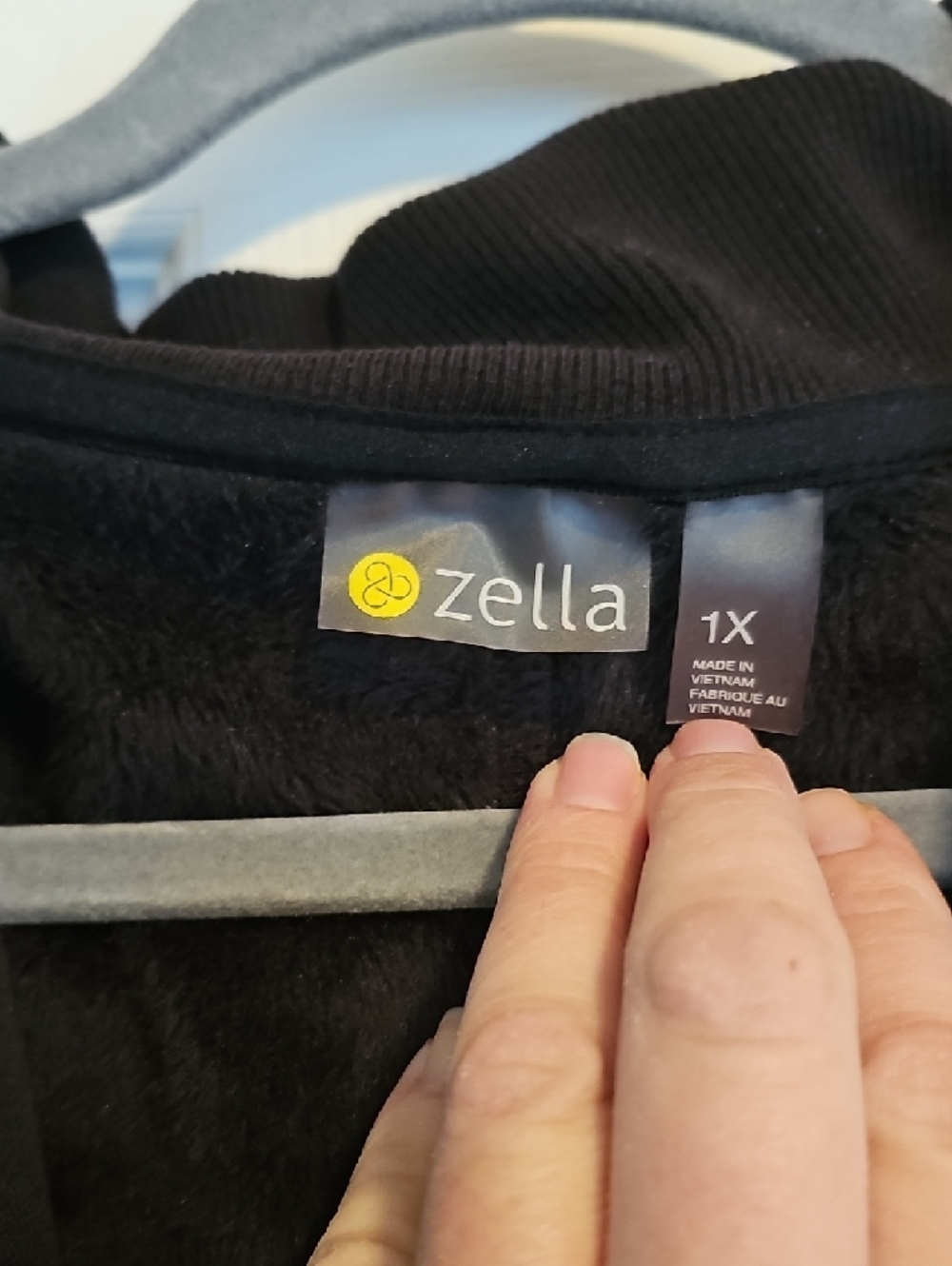 Zella Amazing Cozy Wrap Jacket In Black - Picture 6 of 10